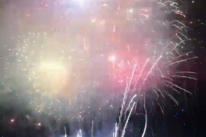fireworks in the sky